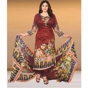 Pakiza Fashionable Cotton Gorgeous Gul Ahmed Salwar Kameez For Woman ( 3447-D )