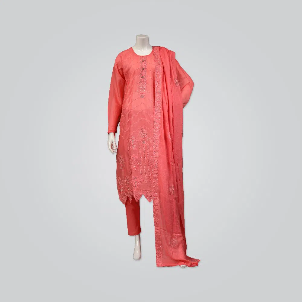 Pakiza Flora Gorgeous Fashionable Salwar Kameez For Women(2284 Pink)