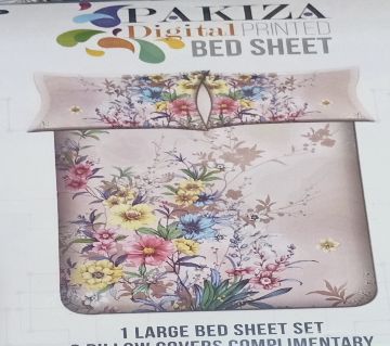 Digital Pakiza Print New Collection Bed Sheet