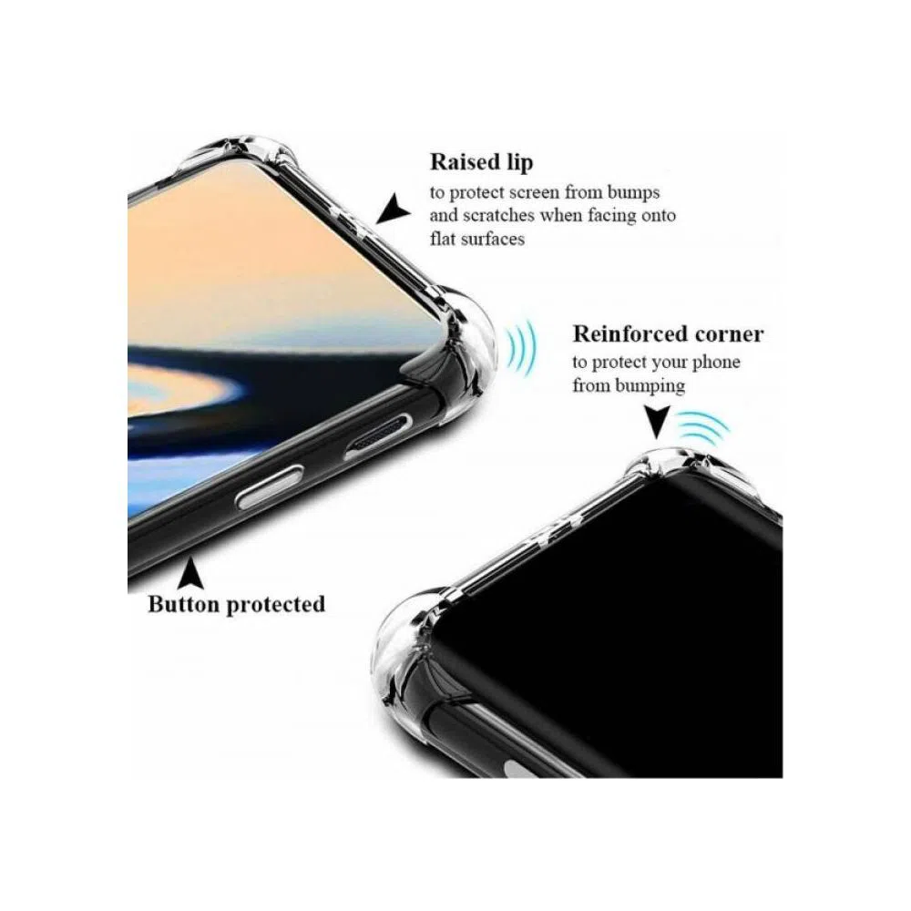 One Plus-7 Pro / 1+7 Pro Shock Proof Clear Long Time Useable 360 Corner TPU Back Cover