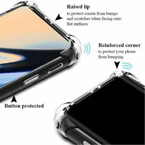 One Plus-7 Pro / 1+7 Pro Shock Proof Clear Long Time Useable 360 Corner TPU Back Cover