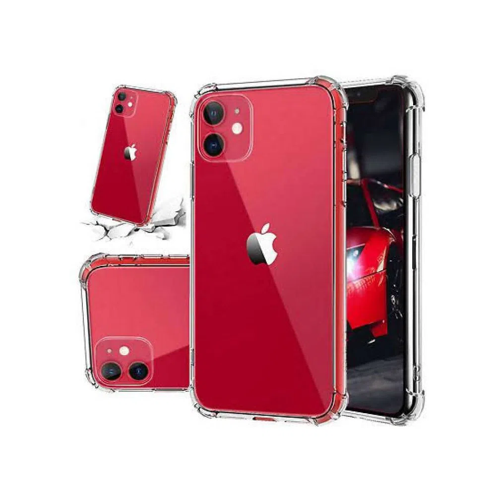 iPhone11 Four corner transparent soft bumper case with super camera protection