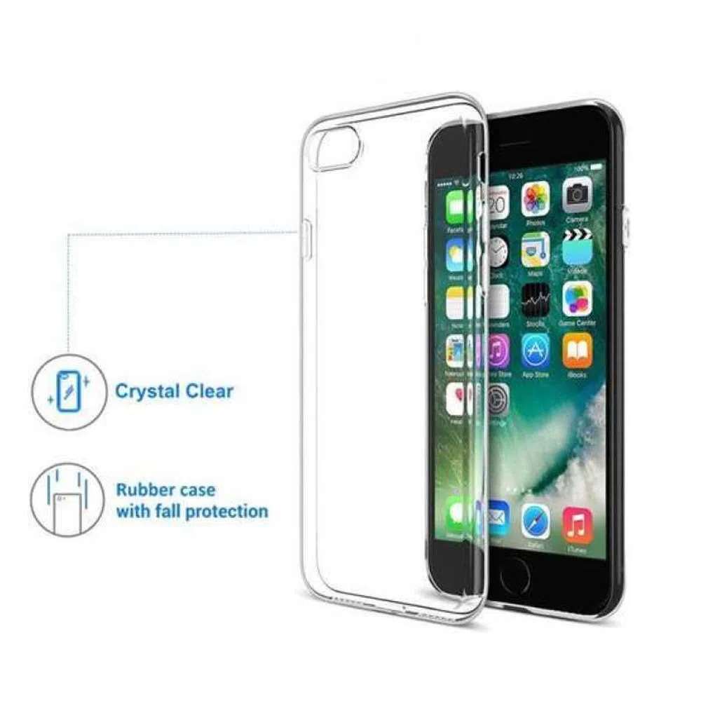 IPhone 8 liquid Cristal clear long time useable soft premium protective back cover