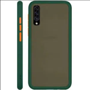 Samsung Galaxy A-50 A-50S Anti- Knock Armor Protective Cover Translucent Matte Hard Phone Case color, Black, green , blue