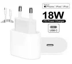Apple 18W PD Premium quality Fast Charger Adapter with USB-C to Lightning Cable For 12 pro max, 12 pro, 12, 12 mini, 11 pro max, 11 pro, 11. 8 plus, 8