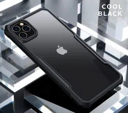Xundo iPhone 11 PRO Back Cover-Black and Transparent