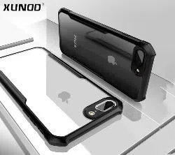 Xundo iPhone 7 plus Back Cover-Black and Transparent