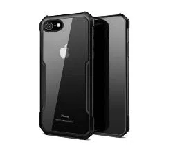 Xundo iPhone SE 2020 Back Cover-Black and Transparent