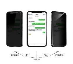 iPhone XS MAX privacy Hardness Tempered Glass Screen Protectors