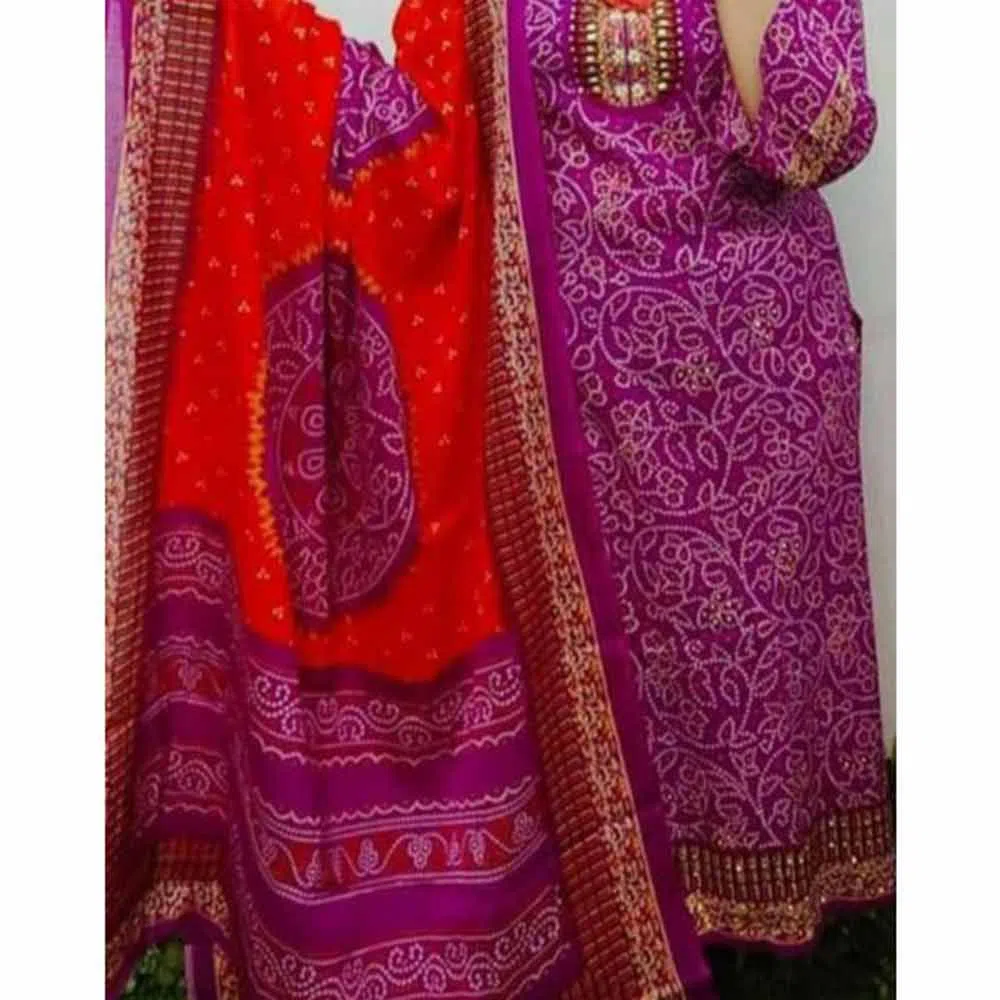 Cotton Shalwar Kameez For women -Pink