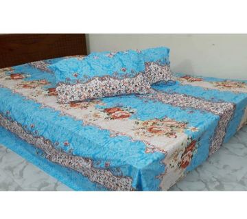 King Size Cotton Bedsheets Blue