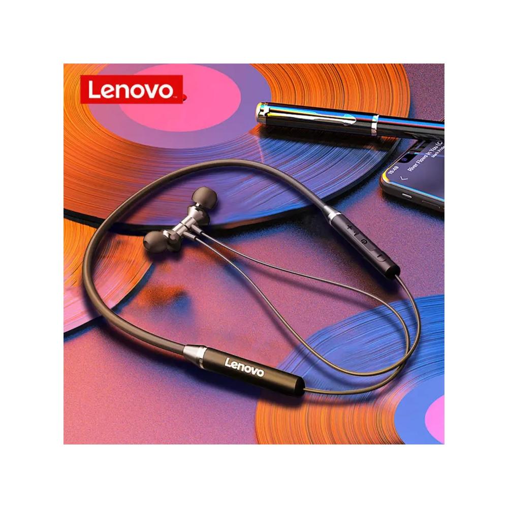 Lenovo HE05 Wireless In-Ear Neckband Earphones - Black TSBD