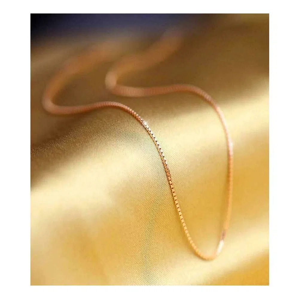Gold Plated Chain for Women With Box