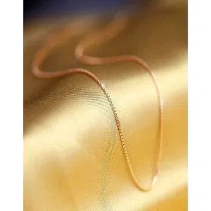 Gold Plated Chain for Women With Box