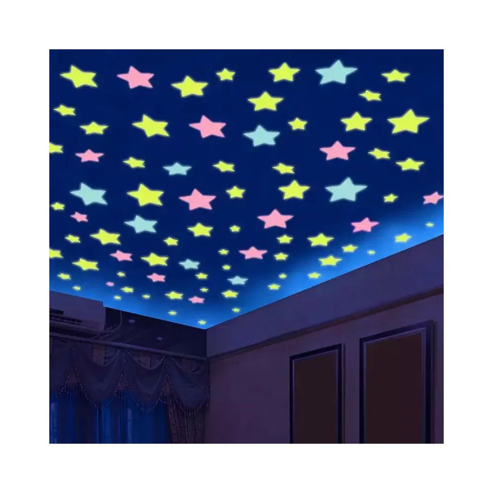 Radium Sticker Moon & Star Style For Room Wall