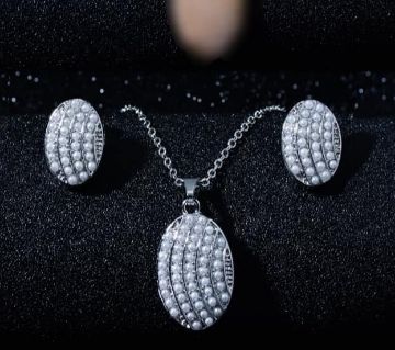 Pearl Necklace Earrings Sets