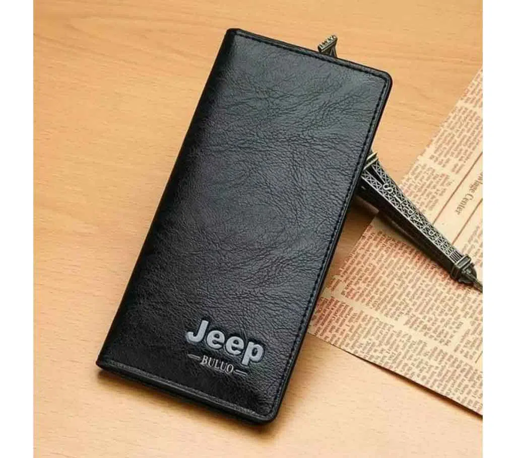 Jeep chocolate High quality Artificial Leather Long wallet for men