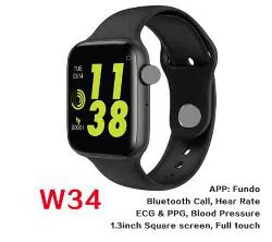 Microwear W34 Smart Watch Bluetooth Call Touch Screen Smartwatch Intelligent Fitness Tracker Heart Rate Monitor for Android IOS