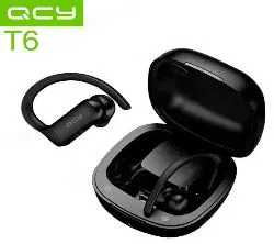 QCY T6 TWS Smart Earbuds Bluetooth 5.0 in-ear Touch control Headset with Microphone Low-latency 65ms Game Mode APP Control Support EQ Android iOS-Bl