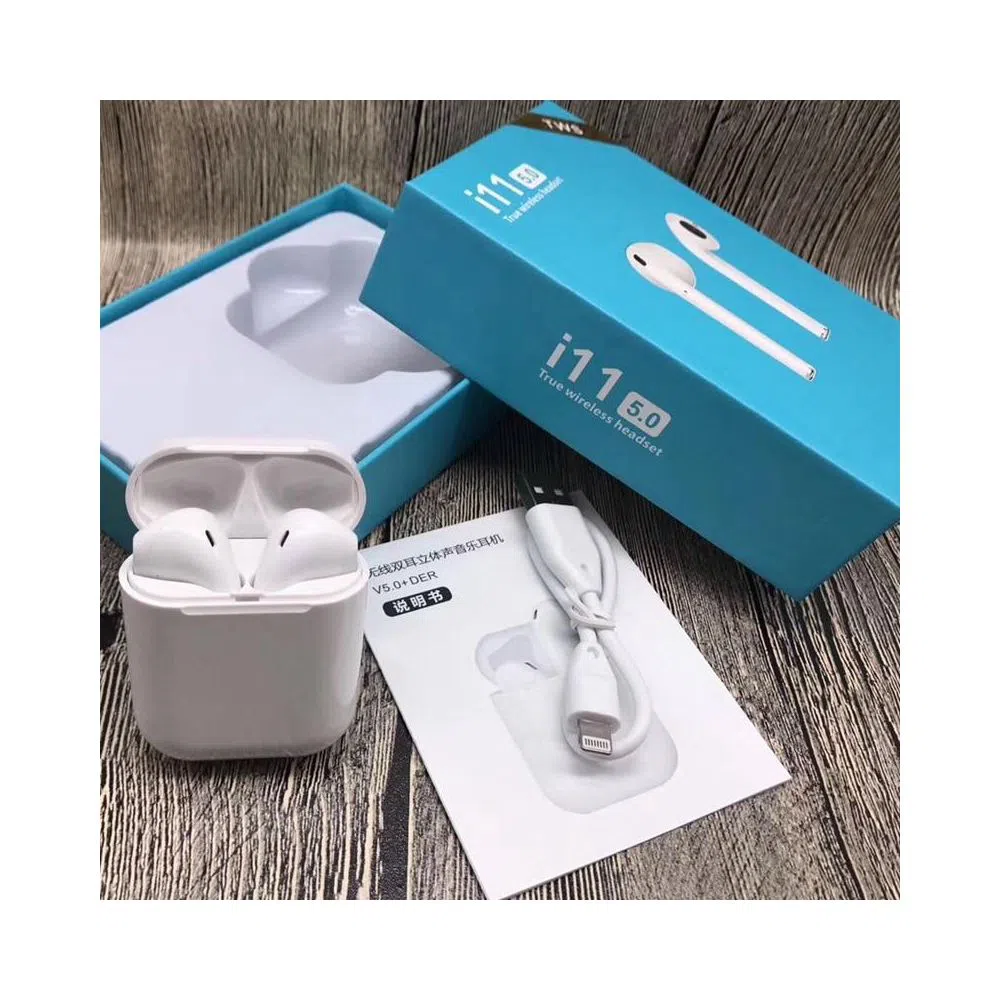 i11 TWS wireless headphones mini AirPods Bluetooth 5.0 Earphones Earbuds Charging box mic for all phone