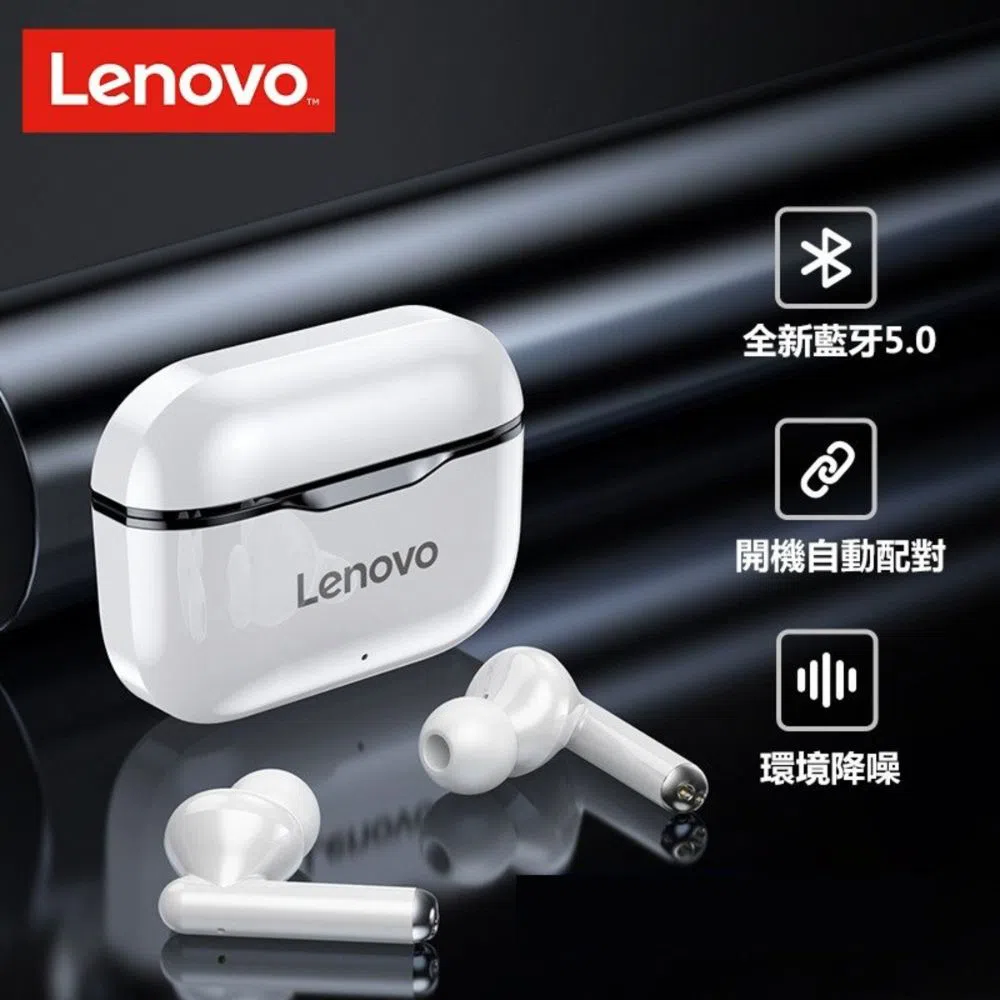 Lenovo LivePods LP1 TWS Wireless Bluetooth 5.0 Sport Earbuds  Charging Case Smart Touch