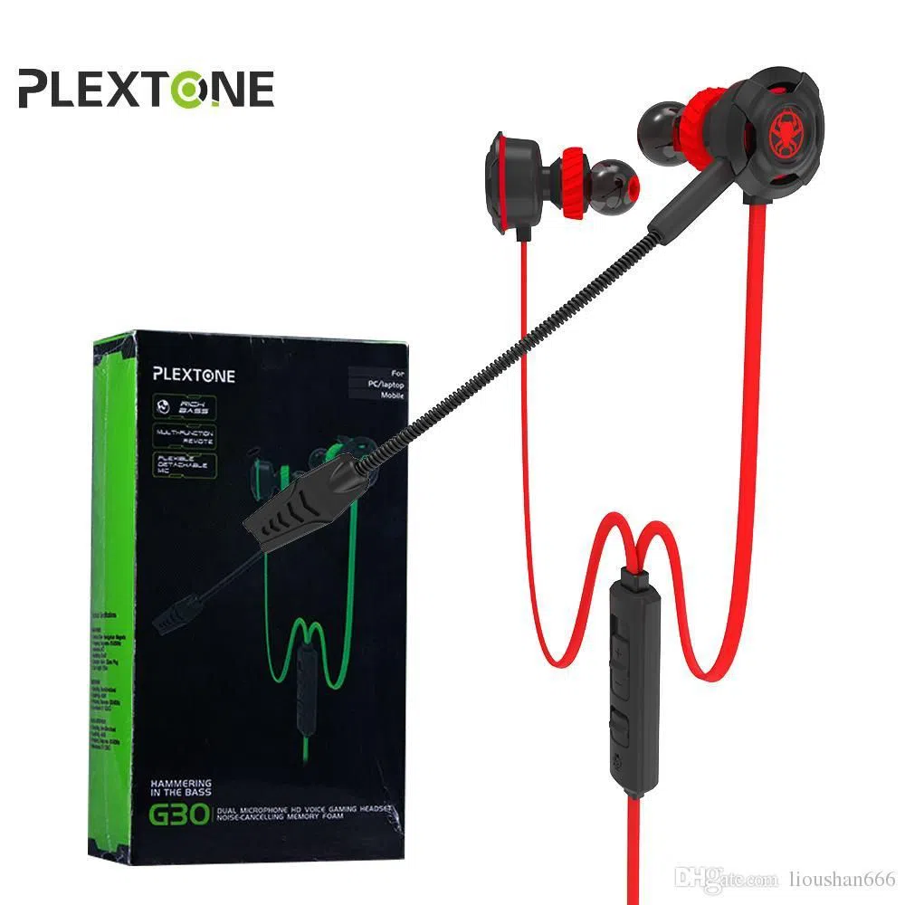 Plextone G30 In-Ear Super Extra Bass Super Gaming Earphone