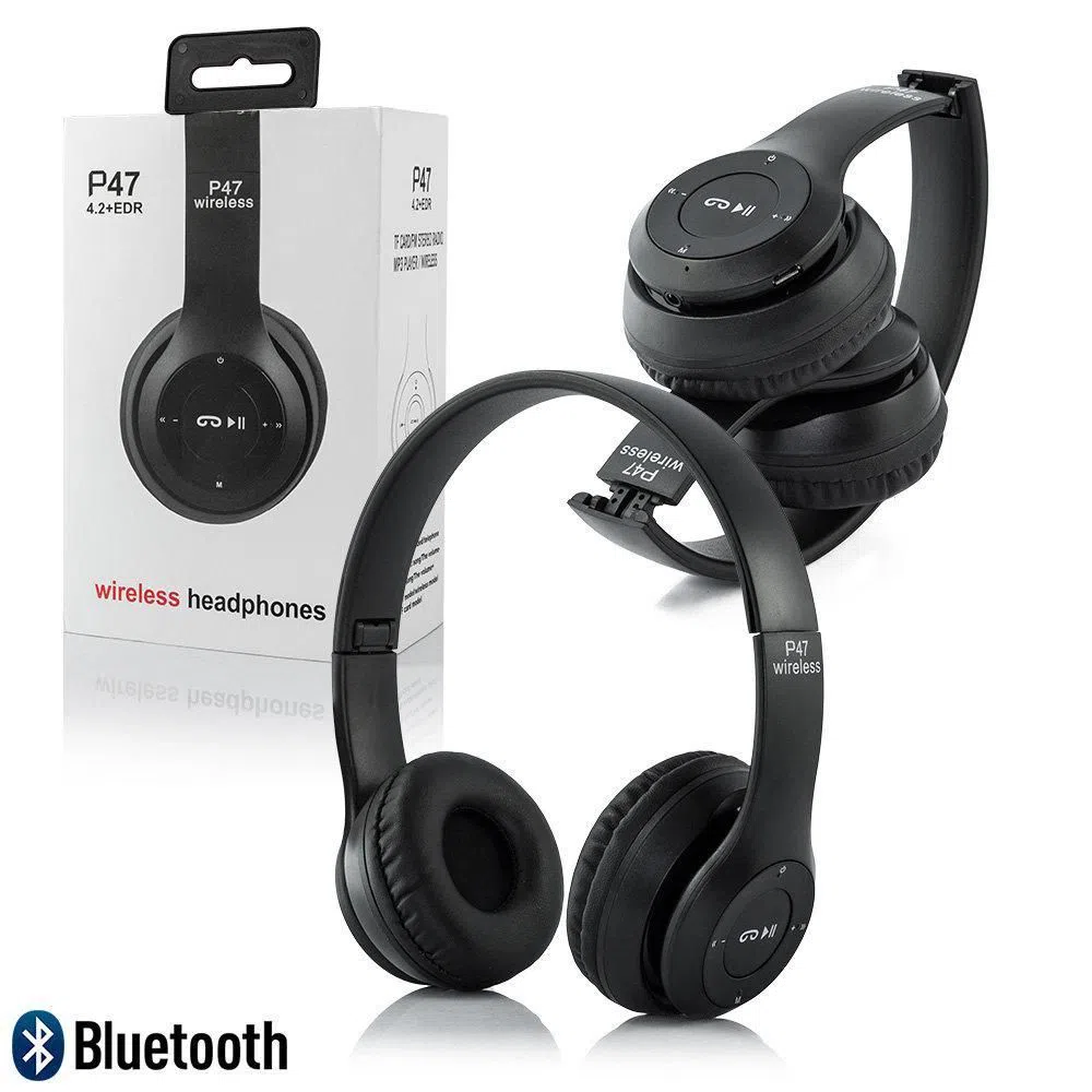 P47 - Wireless Bluetooth Headphone - Black