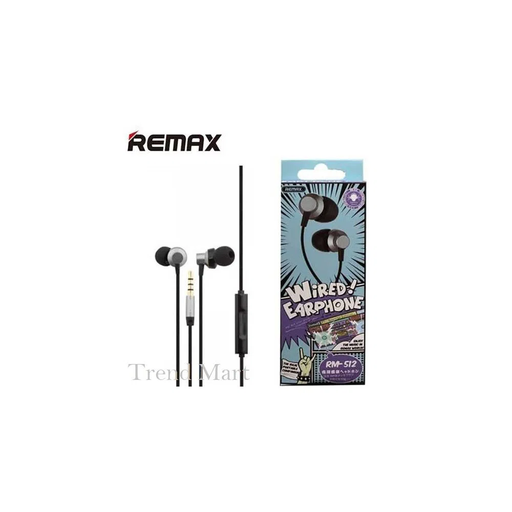 REMAX RM 512 High Performance Wired In Ear Earphone