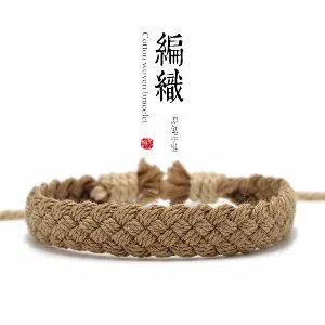 Cotton Rope Handmade Bracelet for Man Birthday, Gift