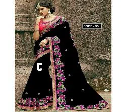 Indian Weightless Georgette Replica Sharee With Blouse Pcs