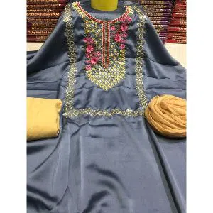 Un-stitched Weightless Georgette  Embroidery work  Shalwar Kameez 