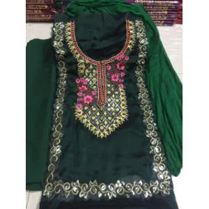 Un-stitched Weightless Georgette Embroiery Work Salwar Kameez For Women