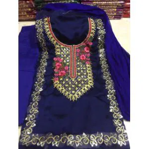 Un-stitched Weightless Georgette Embroiery Work Salwar Kameez For Women