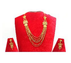 Of the Seven Levels of The Chain  Adjustment Gold Plated Necklace Set 10-J10