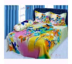 double size cotton bedsheets-multicolor