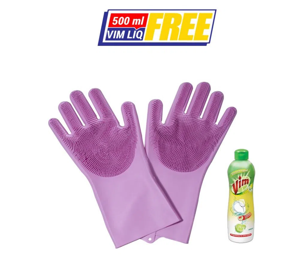 Magic Cleaning Gloves |1 Set| _MG-9821_PINK 