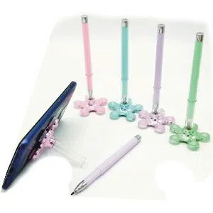 colorful vip stand pen with base