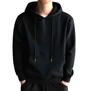 full sleev gents hoodie -black