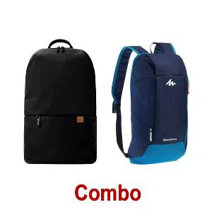 Combo quechua small travel bag college casual backpack