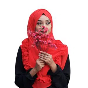 Ready To Wear Instant Hijab Scarf - Red