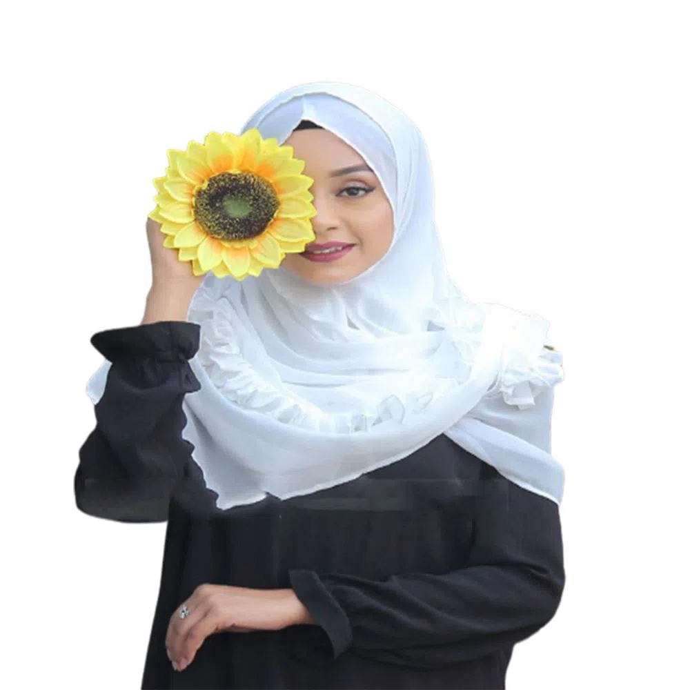 Ready To Wear Instant Hijab Scarf - White