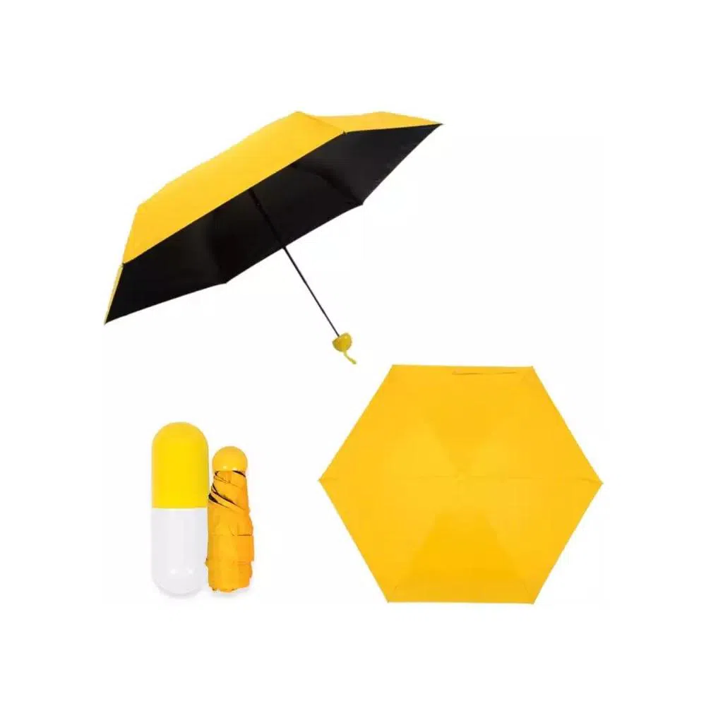Mini Folding Umbrella with Capsule Box