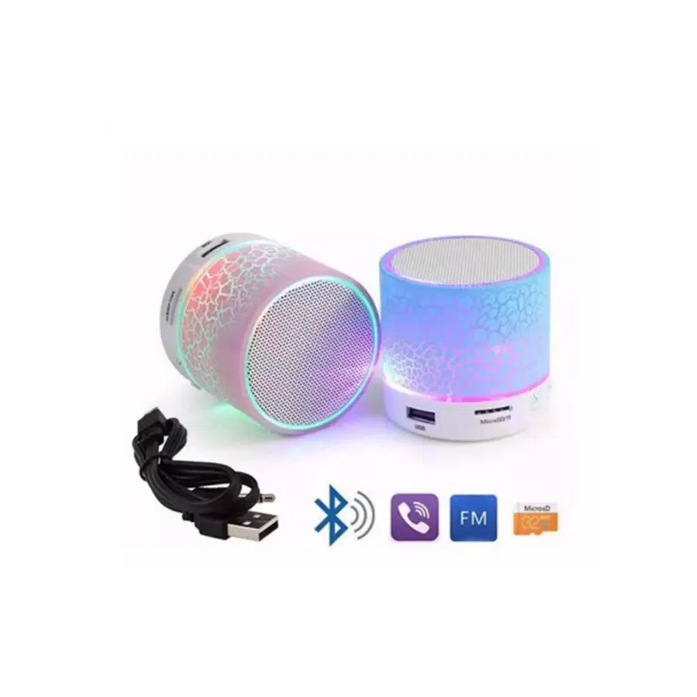 LED Light Mini Bluetooth Speaker-Blue