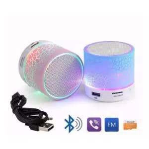 LED Light Mini Bluetooth Speaker-Blue