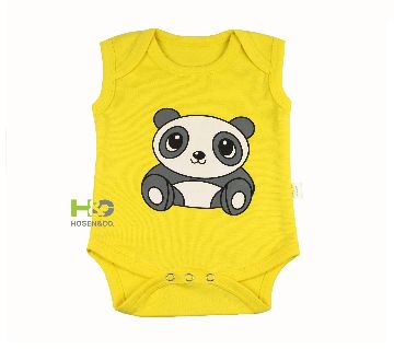 Baby Romper/Creeper unisex Cotton Sleeveless Dress Yellow