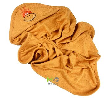 Baby Cap Towel - Hooded Towel -(30 x 28inch)-Brown -1Pcs