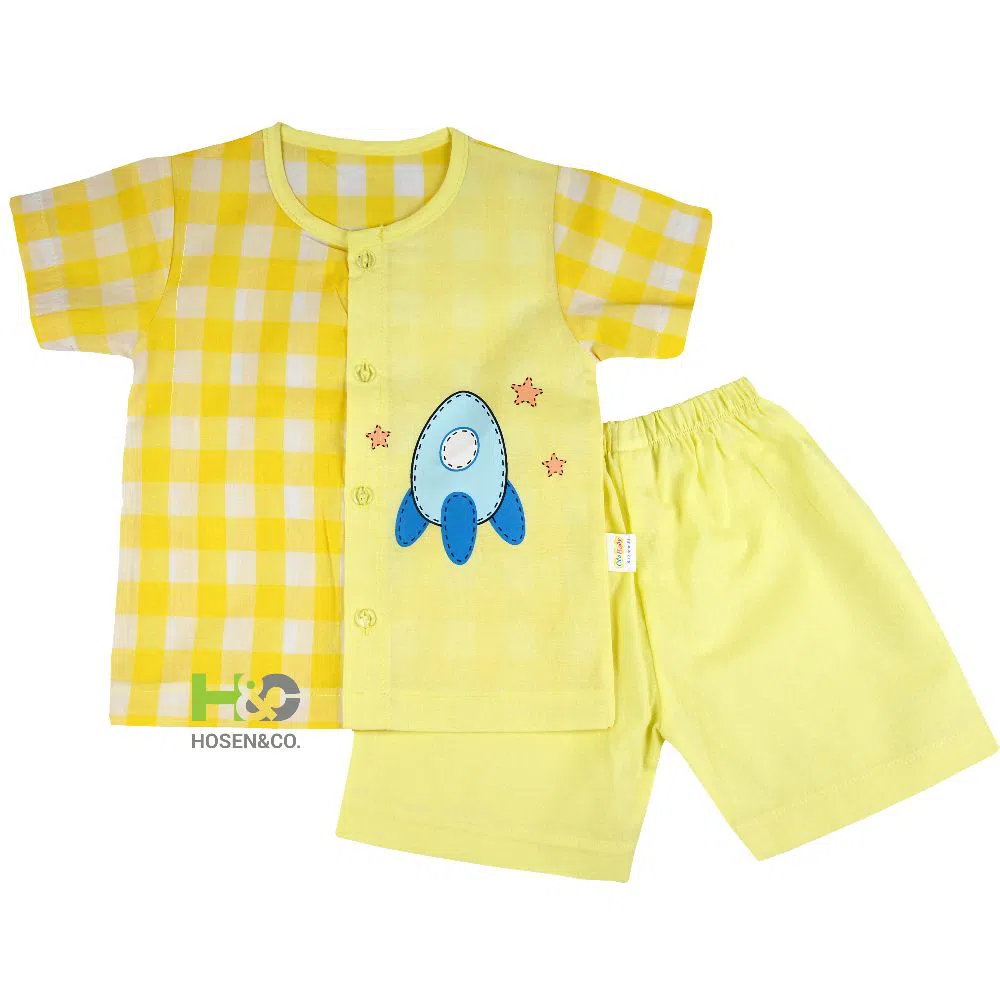 Baby Dress- Fotua Half sleeve Yellow