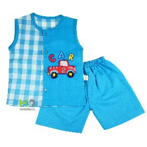 Baby Dress- Fotua Sleeveless Blue