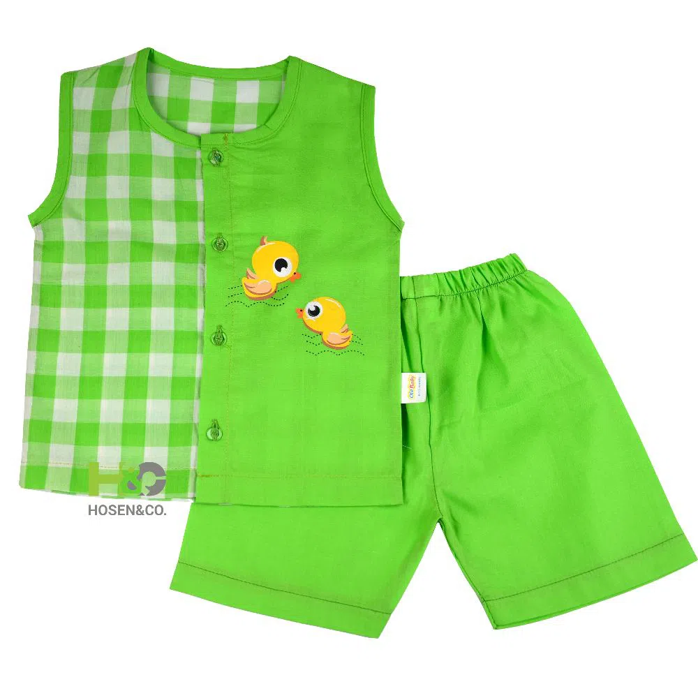 Baby Dress- Fotua Sleeveless Green