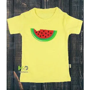Cotton T-shirt for baby yellow